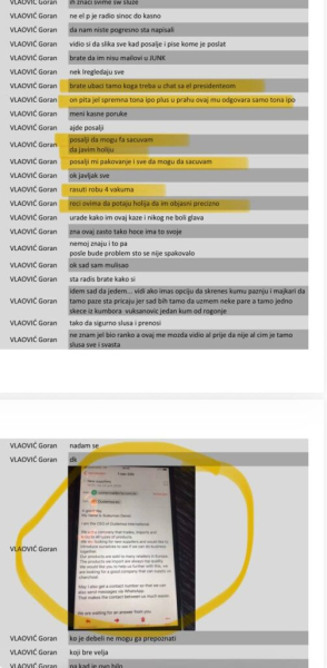 (ФОТО) Меденица објавио СКАЈ ПРЕПИСКЕ: Вучић штити нарко картеле