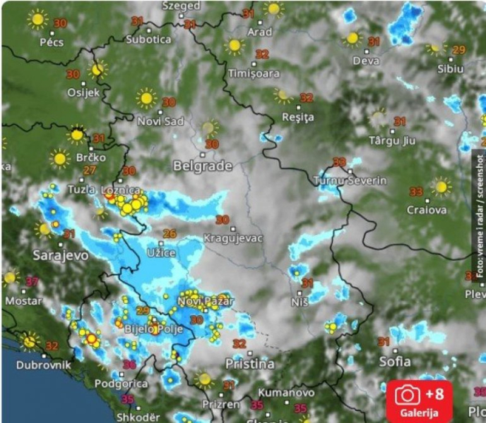Rhmz niže hitna upozorenja: nevreme stiglo u srbiju, ovi delovi su na udaru