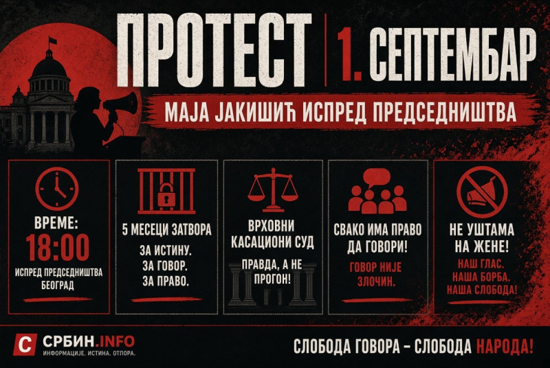 Узбуњивач Маја: Радикализација протеста код Председништва Србије!